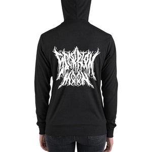 Scorpion Moon Metal Logo Zip Up Longsleeve