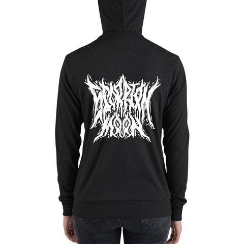 Scorpion Moon Metal Logo Zip Up Longsleeve